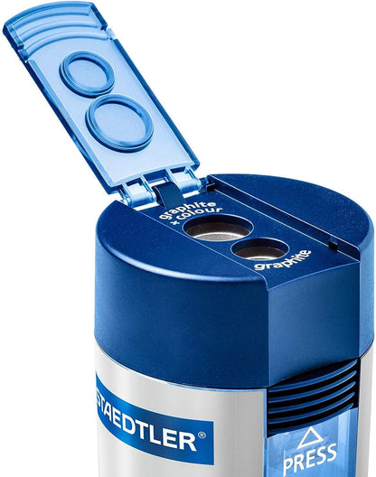 Staedtler Double-hole Tub Pencil Sharpener, No Packing (2 Pack)