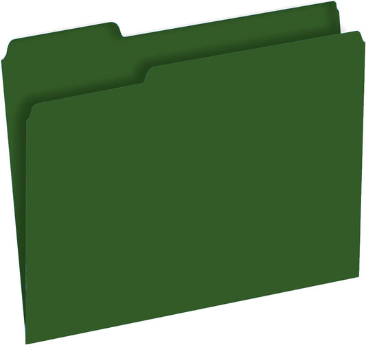 The File King 1/3 Cut File Folders Letter Size - 100 Pack | Manilla Folders 8.5 x 11 | Assorted 3 Tabs | Heavy Duty 11-Point Fiber | Made in USA | Undercut Front Style | Easy Labeling & Organization