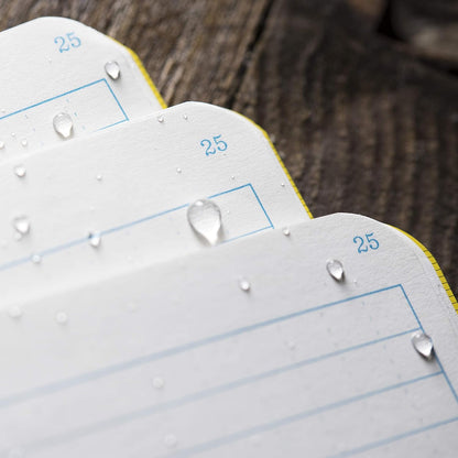 Rite In The Rain Weatherproof Stapled Notebook, 4.625" x 7", Orange Cover, Universal Pattern, 3 Pack (No. OR71FX)