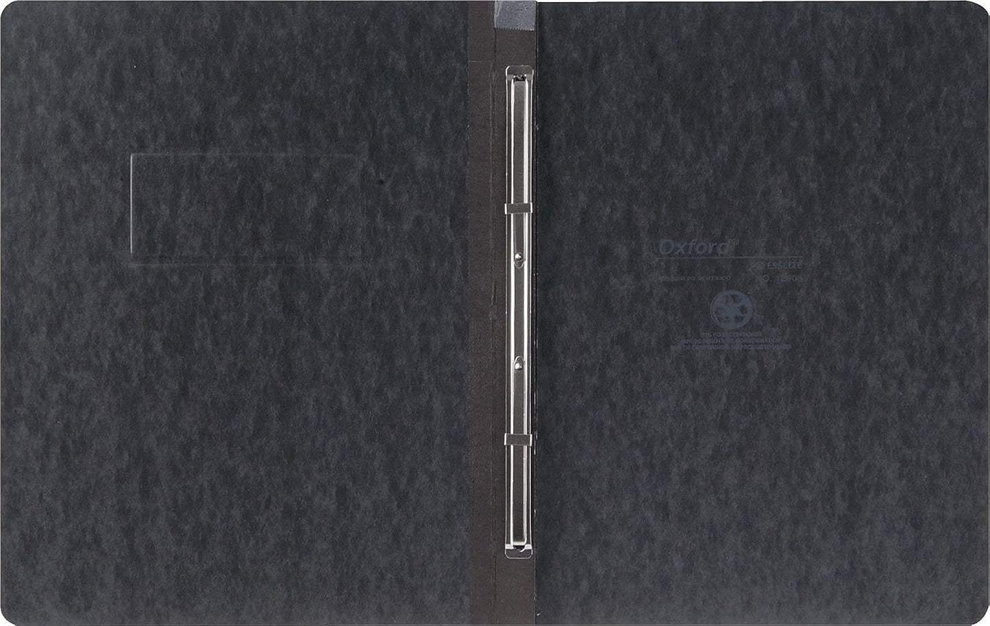 Oxford Heavyweight Pressguard and Pressboard Report Cover W/Reinforced Side Hinge, 2-Prong Metal Fastener, 3" Cap, 8.5 X 11, Black