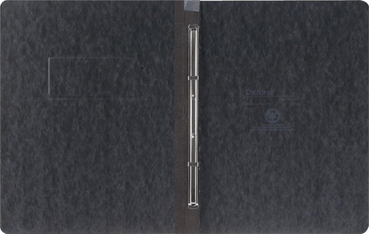 Oxford Heavyweight Pressguard and Pressboard Report Cover W/Reinforced Side Hinge, 2-Prong Metal Fastener, 3" Cap, 8.5 X 11, Black