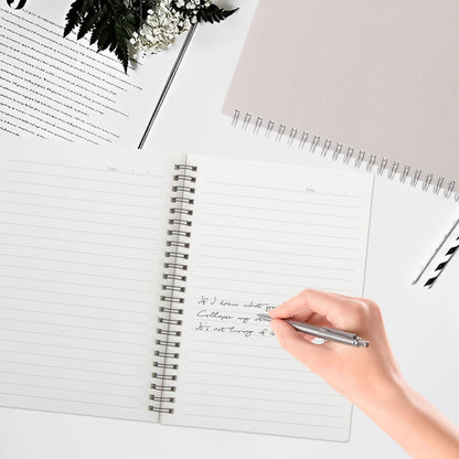 MIVIDE 24 Pack A5 Bulk Spiral Notebooks with Kraft Cover, 8.3 x 5.8 Inch 120 Pages Hardcover Spiral Lined Notebook Journal, Lined Travel Bulk Writing Notebook for School Office Supplies(Black, Kraft)