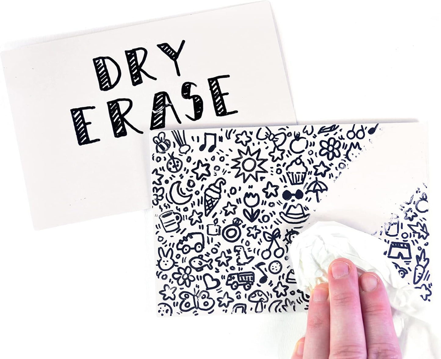 Dry Erase Index Cards – 45pcs Laminated 3x5" Cards Blank w/Box – Reusable Dry Erase Note Cards for School, Work, Housework, To Do Lists – Practical Index Card Sheets – 3 x 5-inch