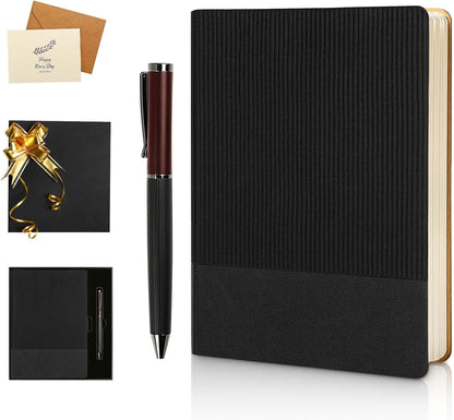 Lined Journal Notebook for Work College Ruled Note Book 5.79"x8.27"A5 PU Leather Daily Journaling 216 Pages for Women Men Writing Home School Supplies Business (Dark Green)