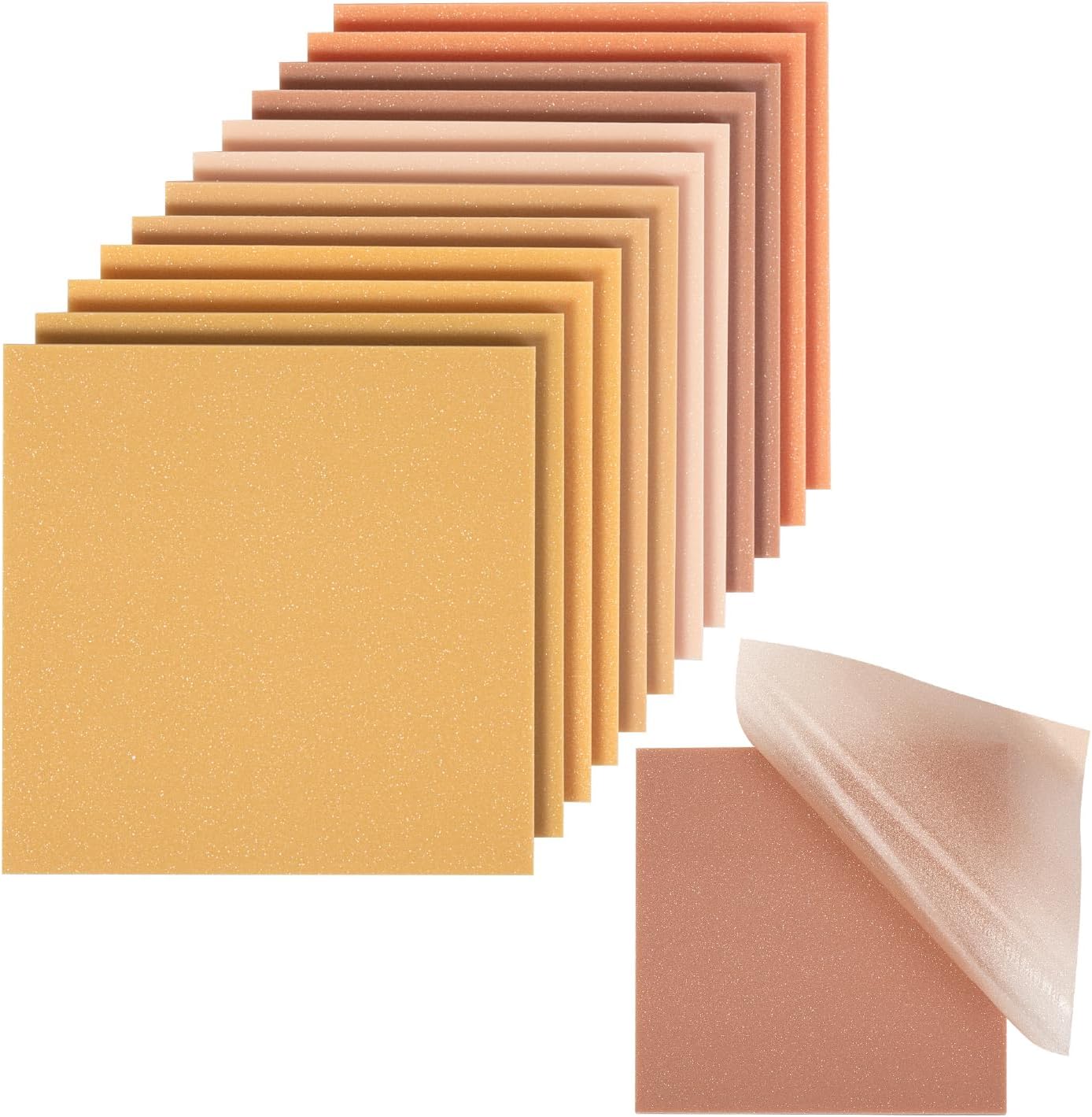 Mr. Pen- Transparent Glitter Sticky Notes, 3”x3”, 12 Pads, 600 Sheets, Colorful, Plastic Glitter Sticky Notes Bulk, Self-Stick Note Pads for Women, Office, School, Home, Study & Organization
