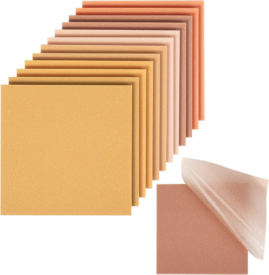 Mr. Pen- Transparent Glitter Sticky Notes, 3”x3”, 12 Pads, 600 Sheets, Colorful, Plastic Glitter Sticky Notes Bulk, Self-Stick Note Pads for Women, Office, School, Home, Study & Organization