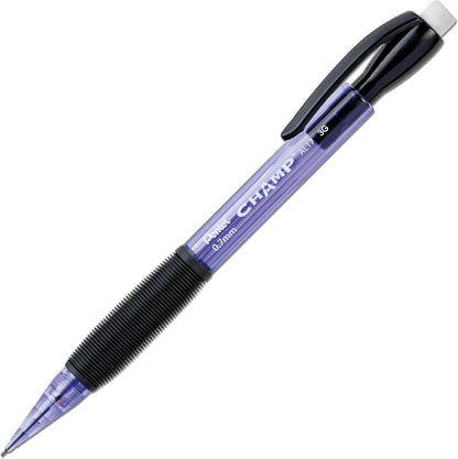 Champ Pentel Mechanical Pencil, 0.7 mm, Blue Barrel, Box of 12 (AL17C)