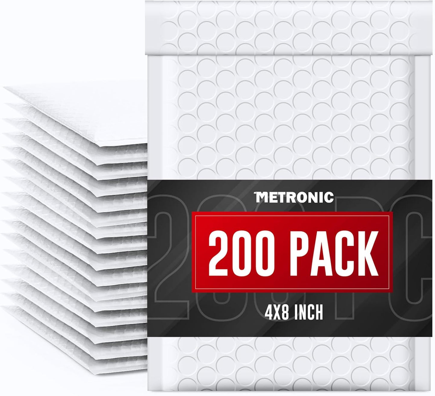 Metronic Bubble Mailers 6x10 Inch 100 Pack Black Usable Size 6x9" Opaque Padded Envelopes Waterproof Bubble Envelopes Cushioning Mailer for Small Business Mailing Makeup Jewelry Gifts