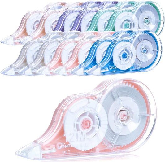 Correction Tape, 12 Pack Correction Tape Dispenser, Easy to Use Applicator for Instant Corrections, Study Supplies and Office Products, 144mx5mm