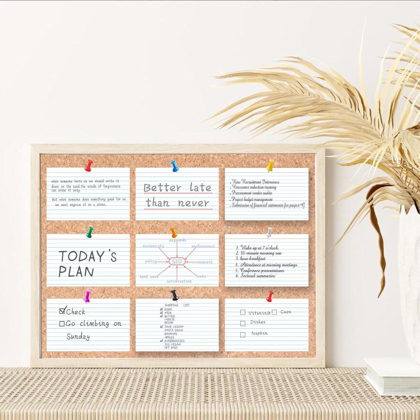 White Index Cards 5x7 Ruled, 50 Pcs File Note Cards, Lined Index Cards, Study Cards, Flashcards for Studying, Notecards for Studying, Note Taking and To Do List