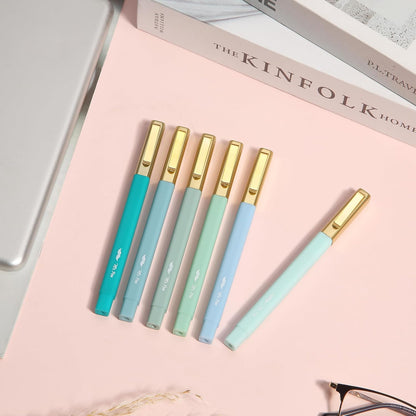 Mr. Pen- Aesthetic Highlighters and Ballpoint Pens No Bleed, 12 Pack, Pastel Colors, Bible Highlighters and Pens No Bleed, Fast Dry and No Smear for Bible Journaling, Planner, School Supplies