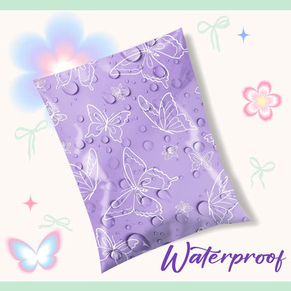 Metronic Cute Poly Mailers 10x13" 50pc Small Shipping Bags, Strong Adhesive Mailers Poly Bags for Business, Waterproof Mailing Envelopes for Packing Shipping Clothes Gifts, Gradient BluePink