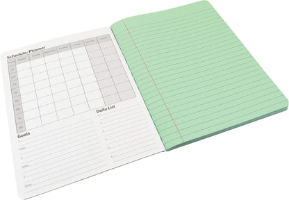 Pacon Junior Composition Book, 3/8" Ruled 5" x 7-1/2", 100 White Sheets , 6 Count