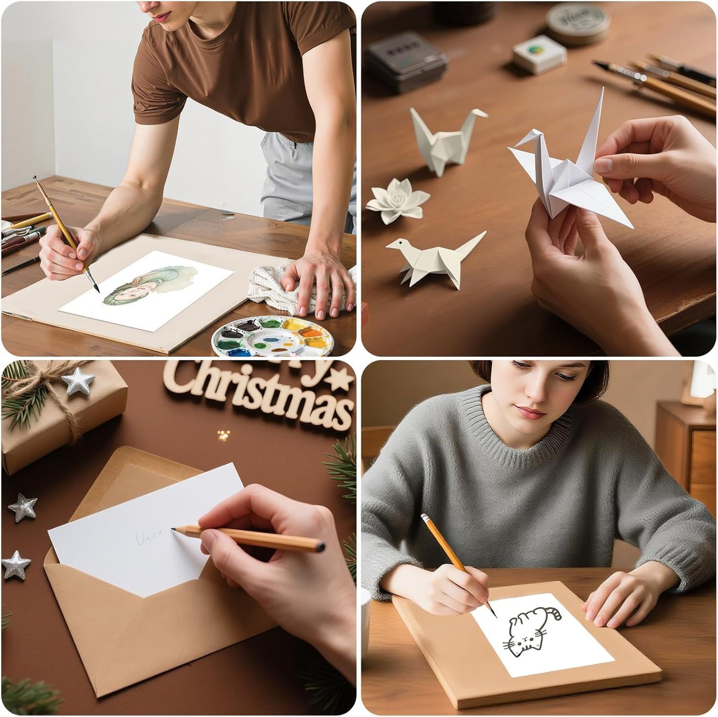 200 Sheets of Cardstock 8.5 x 11, Heavyweight Cover Cream Cardstock Printer Paper 8.5 x 11, 190 gsm Ivory Card Stock Paper for Wedding Invitations, Elegant Stationery, Scrapbooking & DIY Crafts
