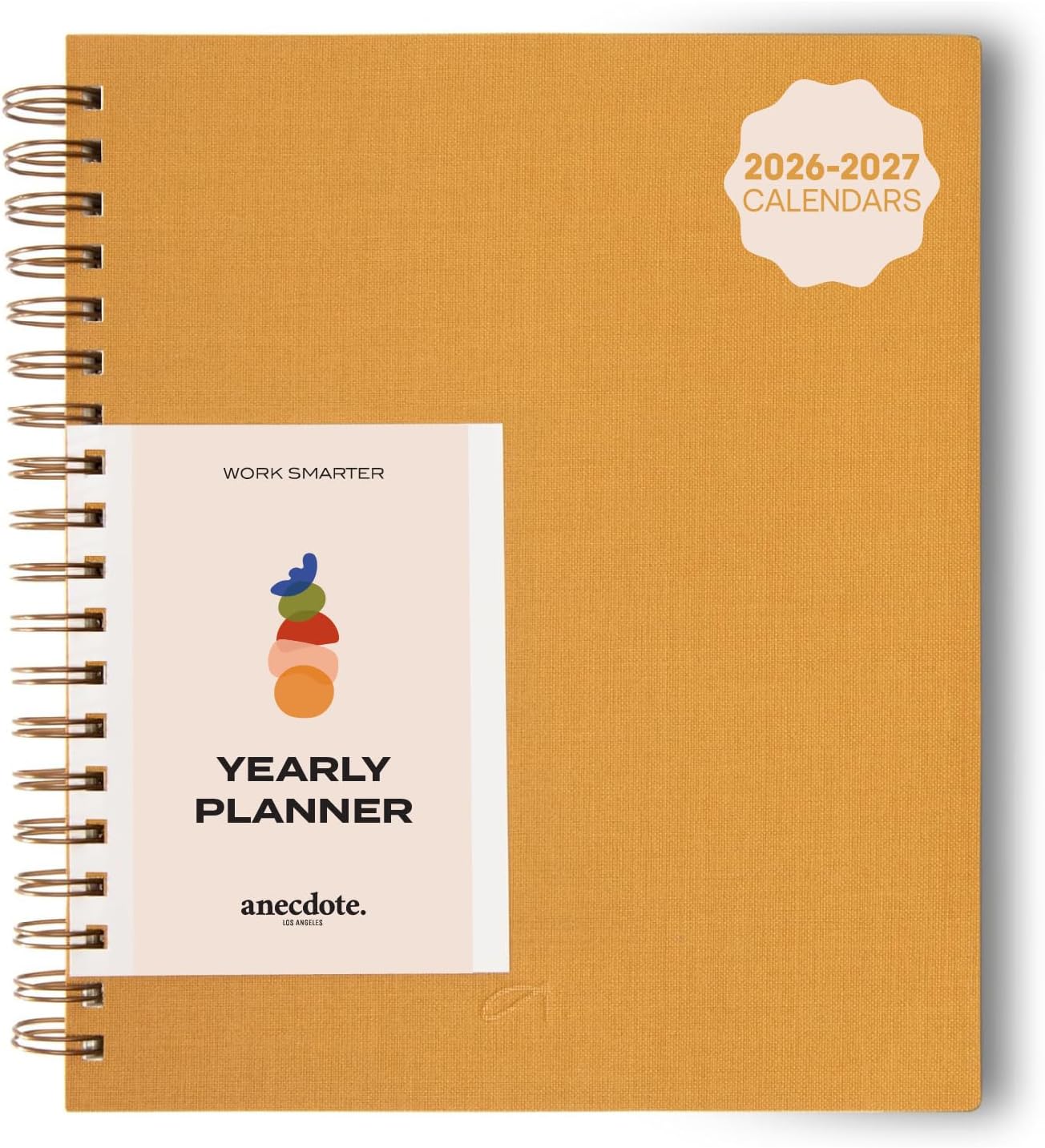 Anecdote Daily Planner w/ 2026-2027 Calendar | Start Anytime 26 Weeks Undated | 1 Page per Day | 8.5" x 5.2" | Hardcover To-Do List Organizer, Plan Your Success, Achieve Productivity Goals (Evergreen)