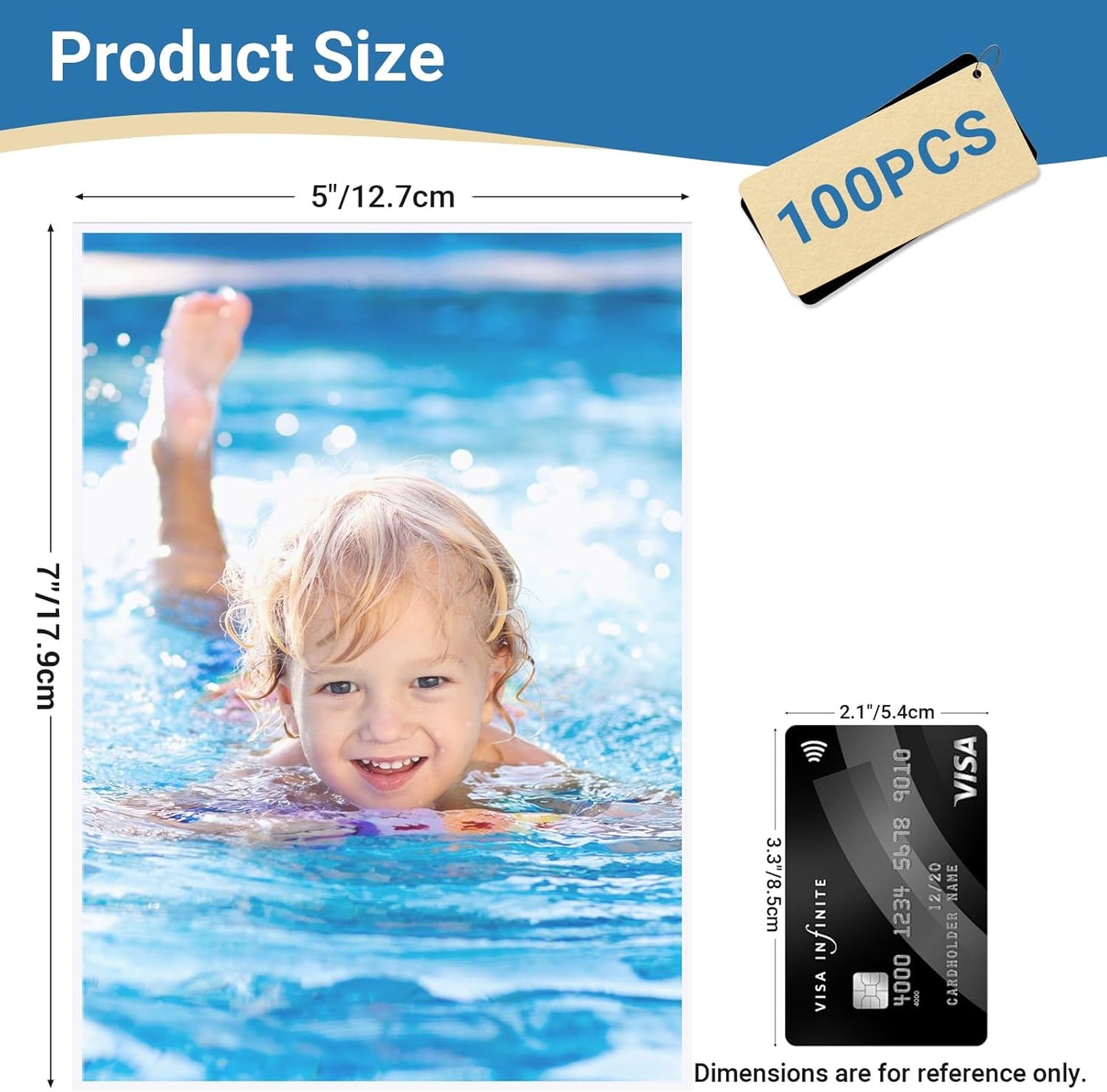 4x6 Photo Sleeves (100 Pack) – Top Loading Sheet Protectors, Archival Safe & Waterproof Plastic Photocard Sleeve, Soft Clear Sleeves for Photos, Postcards, Recipe Cards