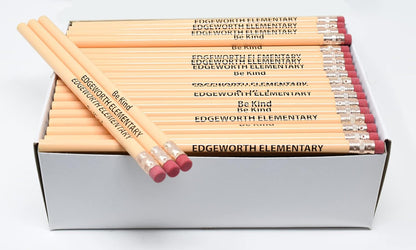 Pencil Guy Promotional Personalized Imprinted Round Pencils.-500 per box