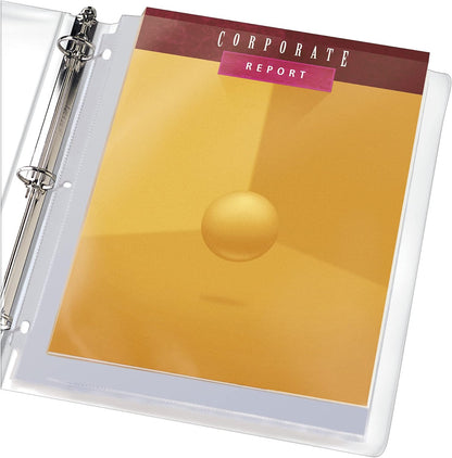 Avery Clear High-Capacity Sheet Protectors, Hold 50 Sheets, Heavyweight, 25 Multi Page Protectors (74171)
