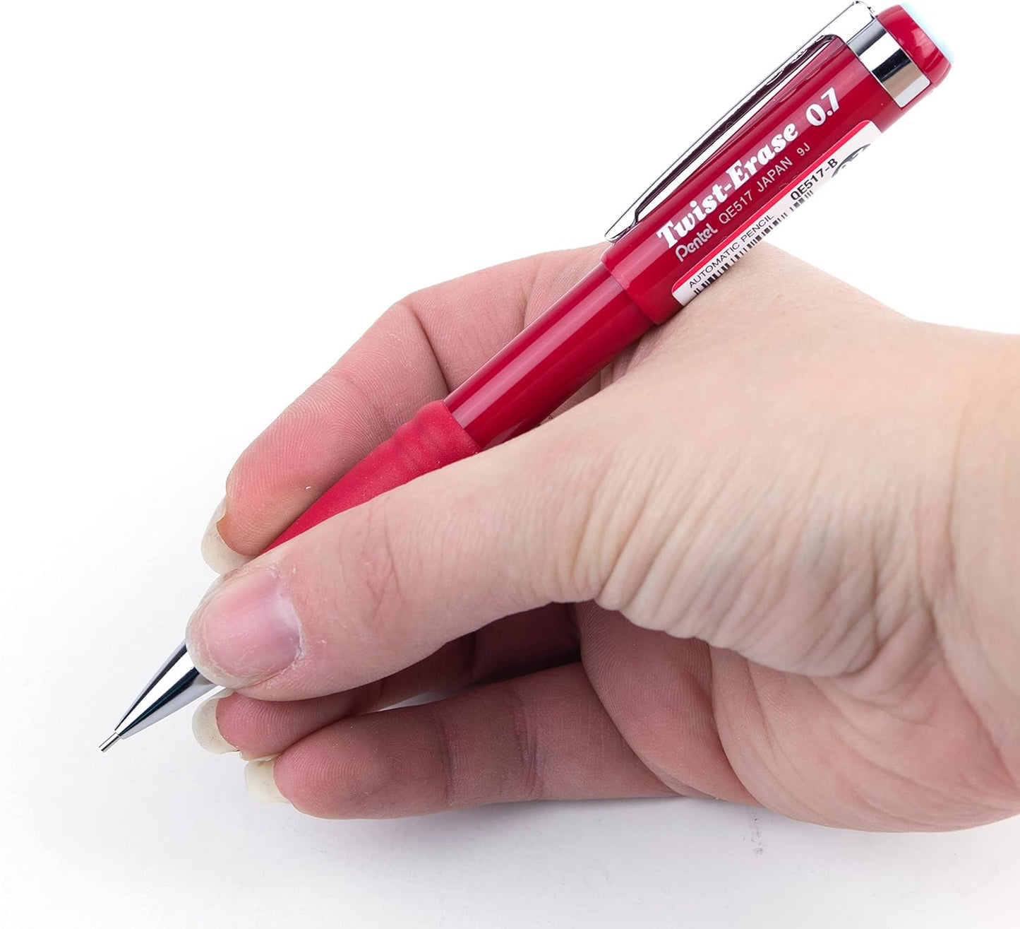 Pentel Twist-Erase III Mechanical Pencil, (0.7mm), Black Barrel, 12 Pack (QE517A)