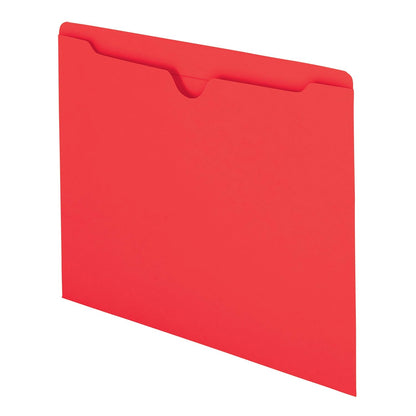 Smead File Jacket, Reinforced Straight-Cut Tab, Flat-No Expansion, Letter Size, Manila, 100 per Box (75500)
