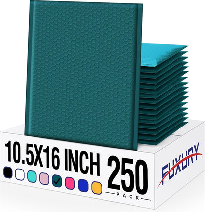 Fuxury Bubble Mailers 10.5x16 Inch 40 Pack Self Seal Padded Envelopes Waterproof Mailing Envelopes Bubble Padded Cushioning Padded Mailers Bubble Bags for Packaging Small Business Large #5 Black