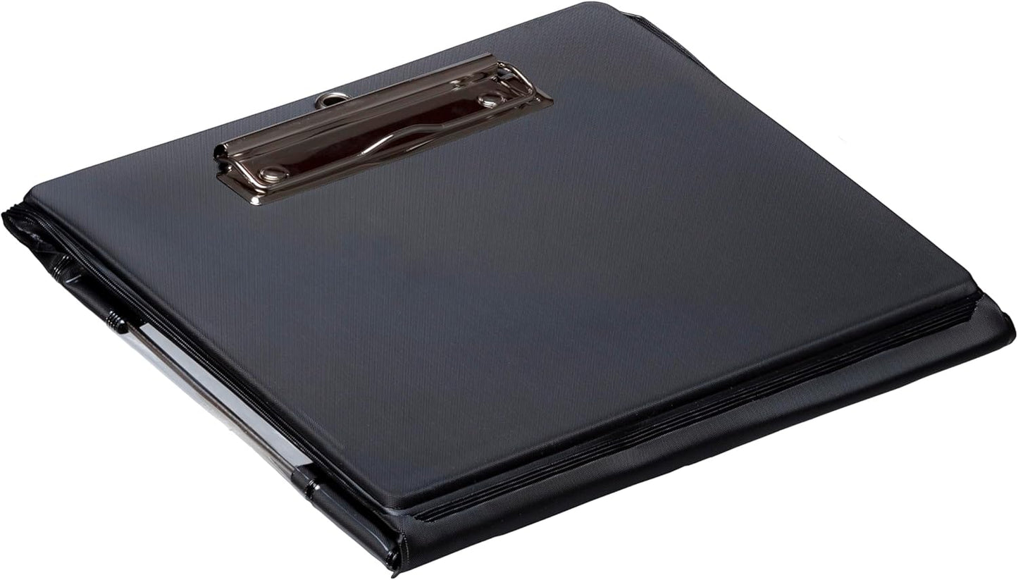 Waterproof Clipboard A4 Portrait by Paperdry, Black, Superior PVC Plastic with Cold Protection, Outdoor Covered Clip Board with Storage, A4 Waterproof Document Holder