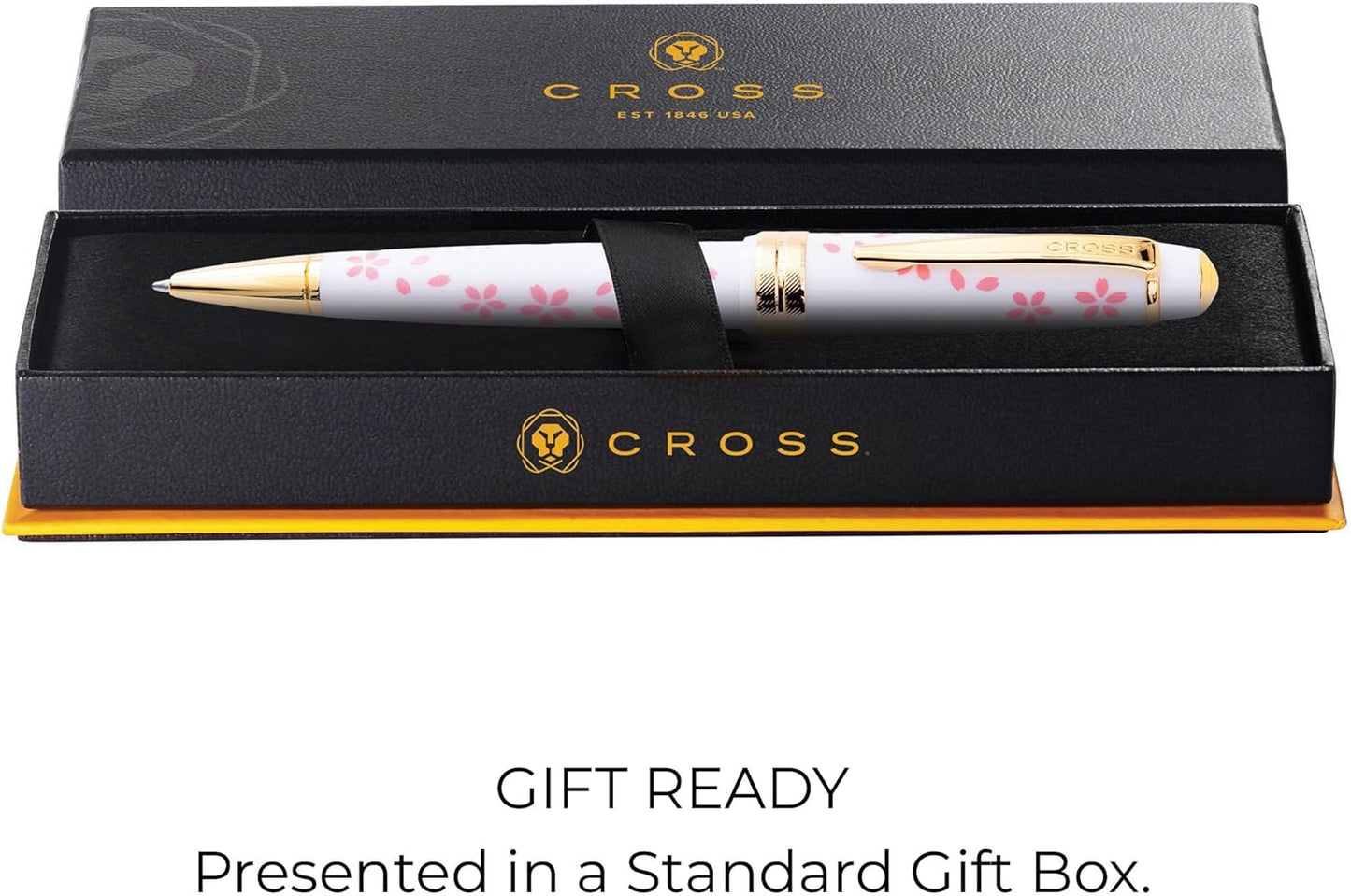 Cross Bailey Light Refillable Ballpoint Pen Presented in a Everyday Gift Box - Medium Point, Black Ink, Polished Green