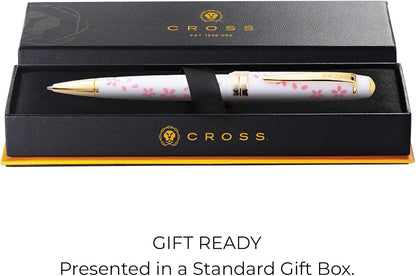 Cross Bailey Light Refillable Ballpoint Pen Presented in a Everyday Gift Box - Medium Point, Black Ink, Polished Green