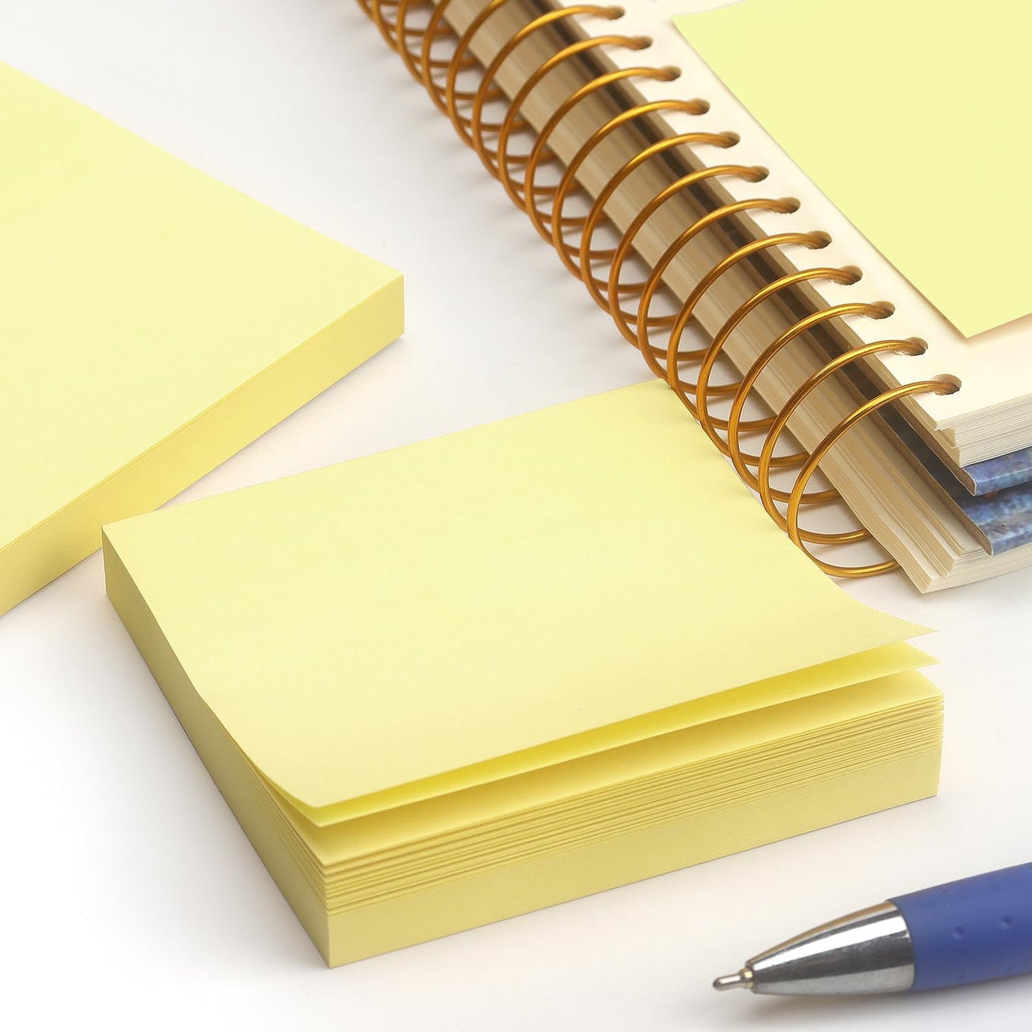 Sticky Notes 3x3 Self-Stick Notes Pads with 6 Bright Colors, Easy to Post for Office, Shool, Home, 6 Pads/Pack, 100 Sheets/Pad (Purple)