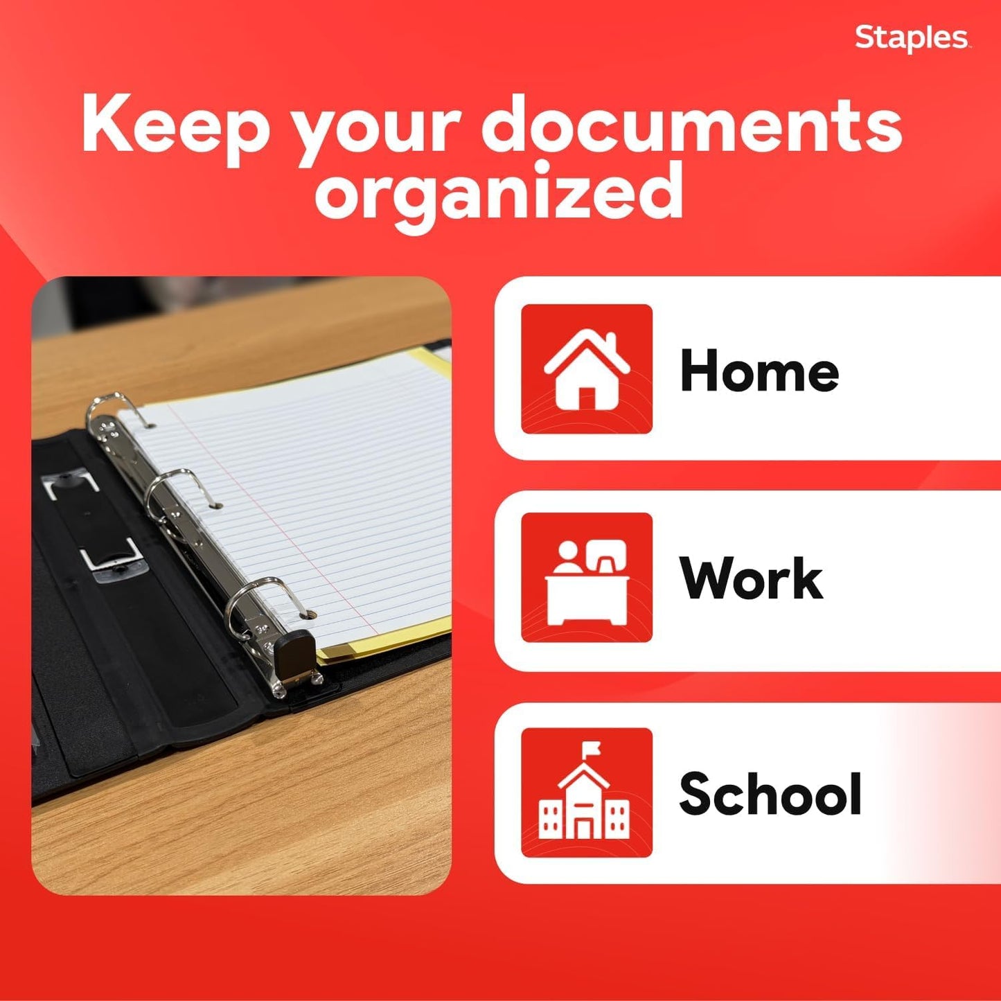 Staples Better Binder 2-Inch D-Ring View Binder, Reinforced Spine, Holds Up to 540 Sheets, Teal, for Office & School