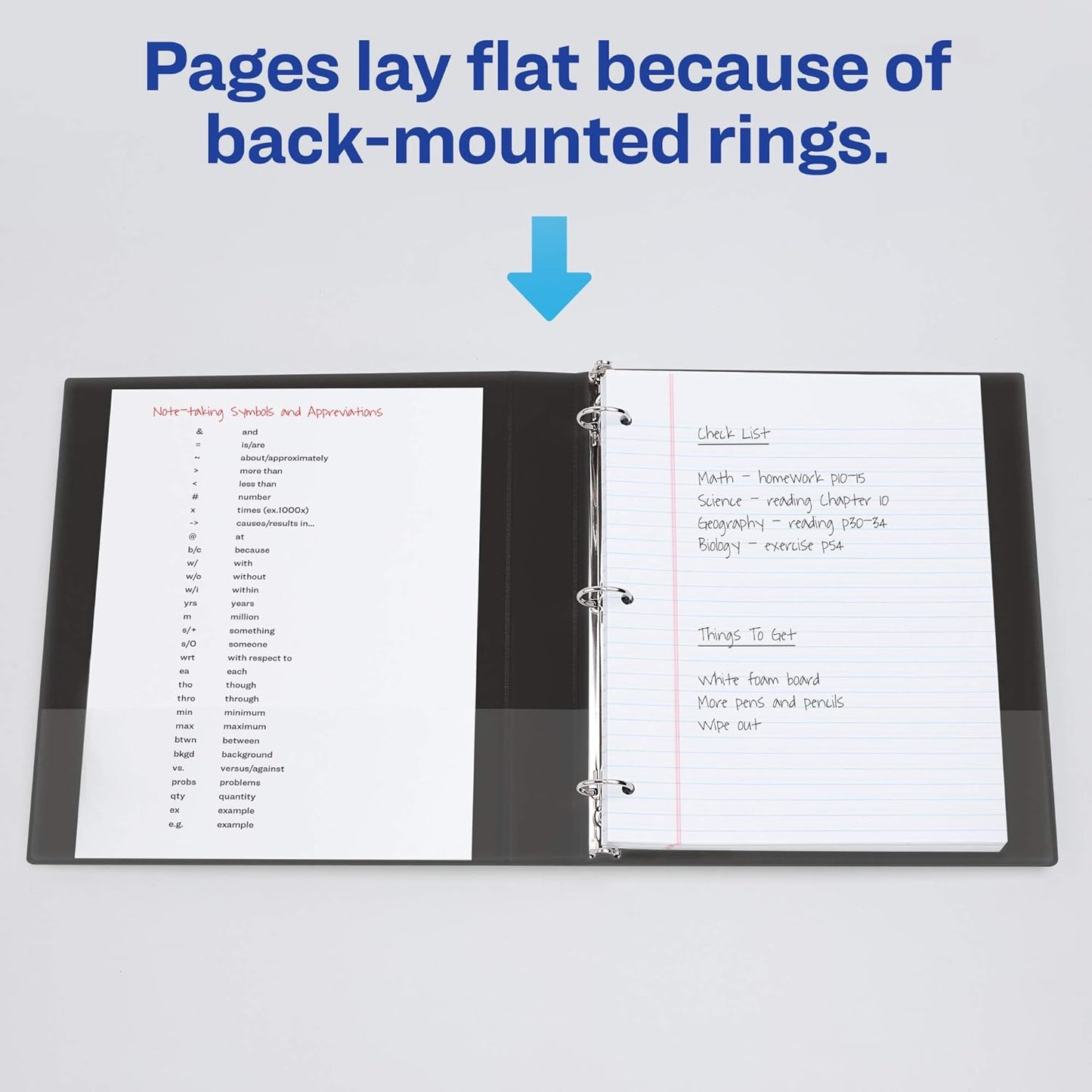 Avery Standard View 3 Ring Binder, 1.5" Round Rings, 275-Sheet Capacity, 2.1 Inch Wide Spine, 1 Black Binder, Ideal for Lightweight Organization and Occasional Referencing (05771)
