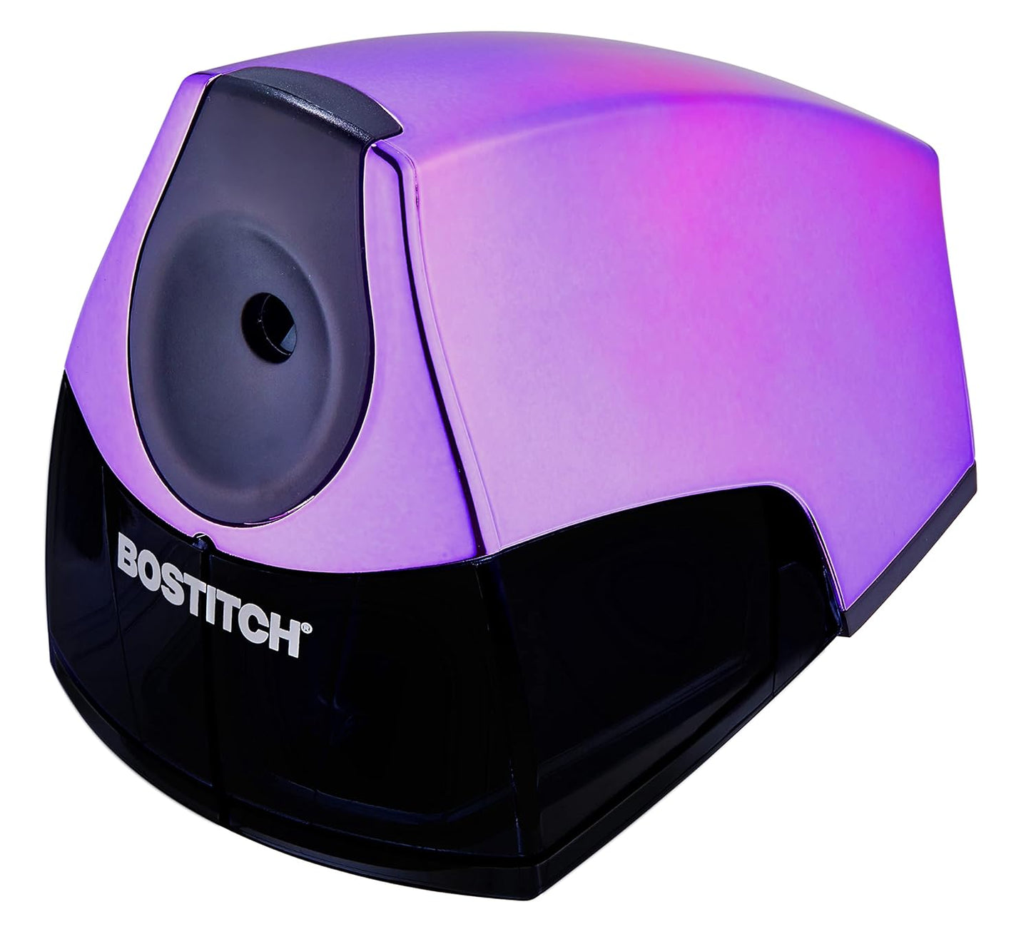 Bostitch Office Electric Pencil Sharpener for Classroom & Desk Use, Heavy-Duty Stall-Free Motor, High-Capacity Shavings Tray, Blue