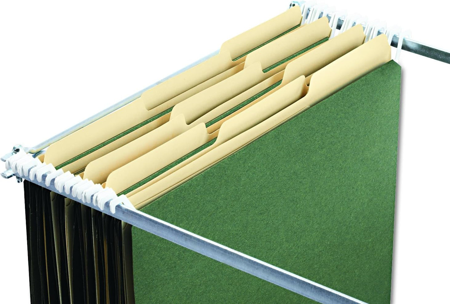 Find It Hanging File Folders for Filing Cabinet Storage - Pack of 9, Letter-Sized File Folder Set for Documents and Valuables - Filing Products for Organization, Back to School Supplies, Green