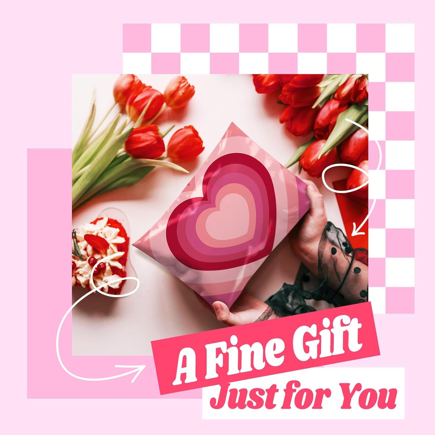Metronic Cute Poly Mailers 10x13" 50pc Small Shipping Bags, Strong Adhesive Mailers Poly Bags for Business, Waterproof Mailing Envelopes for Packing Shipping Clothes Gifts, Gradient BluePink