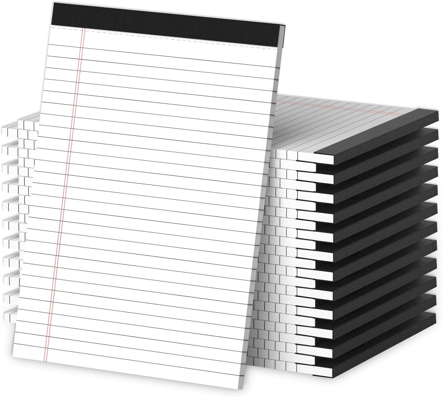 Legal Pads 8.5 x 11 Writing Pads, 3 Pack Note Pads 8.5 x 11 Wide Ruled Pads of Paper, Micro Perforated Notepad 8.5'' x 11'' Lined Paper Pads, Thickness Paper with Strong Cardboard, 30 Sheets per Pad