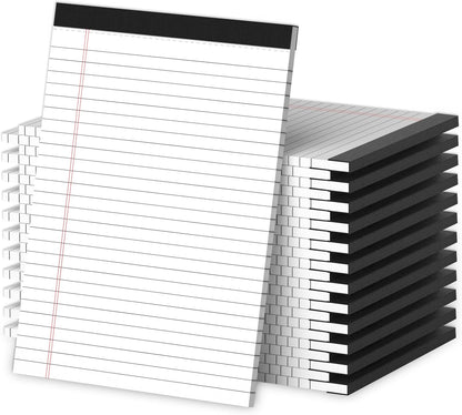 Legal Pads 8.5 x 11 Writing Pads, 3 Pack Note Pads 8.5 x 11 Wide Ruled Pads of Paper, Micro Perforated Notepad 8.5'' x 11'' Lined Paper Pads, Thickness Paper with Strong Cardboard, 30 Sheets per Pad