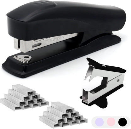 Pink Office Stapler, 25 Sheet Capacity with 2000 Staples and Staple Remover, Desktop Stapler,Pink Office Supplies for Students and Office Clerks