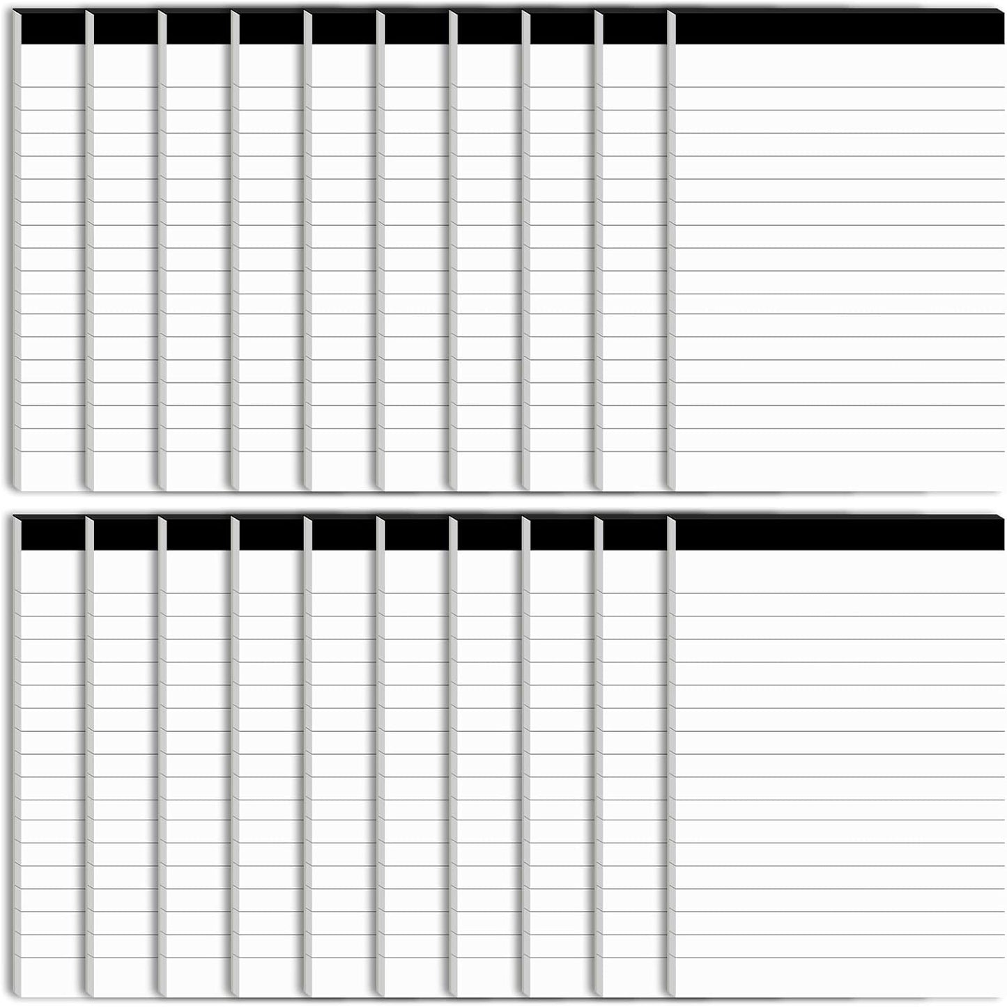 12 Pack Note Pads Refills 4 x 6 Inch Memo Pads Writing Pads, White Small Notepads Scratch Pads Mini Notepad with 30 Sheets Lined Paper in Each Pad