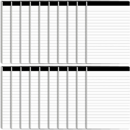 12 Pack Note Pads Refills 4 x 6 Inch Memo Pads Writing Pads, White Small Notepads Scratch Pads Mini Notepad with 30 Sheets Lined Paper in Each Pad