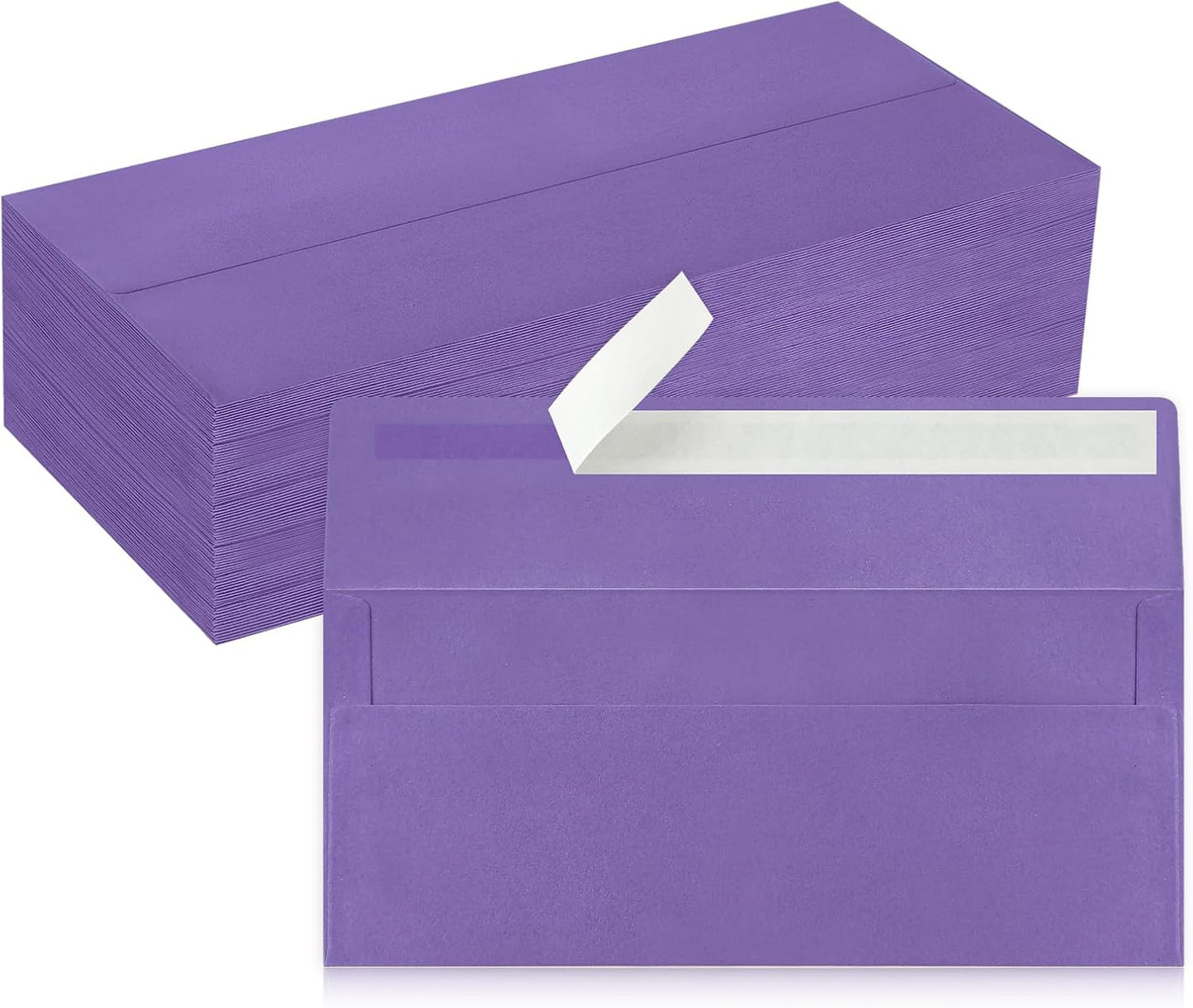 50 Pack #10 Business Envelopes, Sage Green Standard Envelopes Self Seal, Letter Size Mailing Envelopes for Checks Letters Invoices Statements Birthday Graduation Wedding, 4 1/8 x 9 1/2 Inch