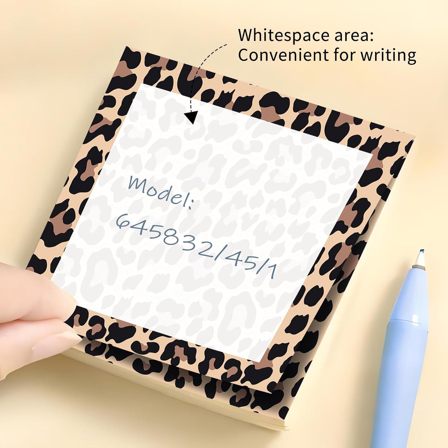 Sticky Notes 3x3 Inch, 2 Pads Cute Self-Stick Note Pads, Strong Adhesive Notepads for Office, Home, School, Organization and Reminders Watercolor Wildflowers