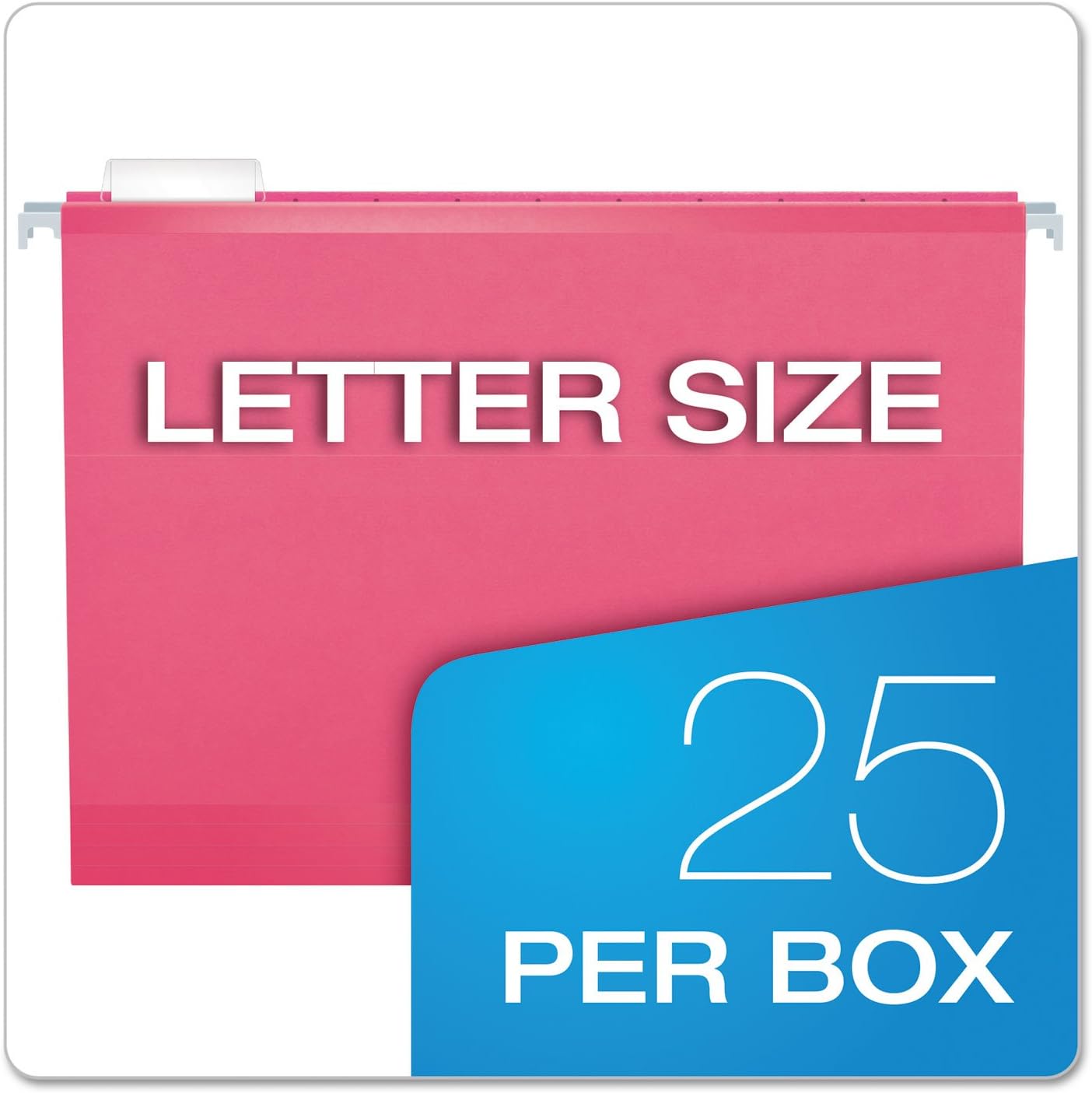 Pendaflex Reinforced Hanging File Folders, Letter Size, Bright Green, 1/5 Cut, 25/BX (4152 1/5 BGR)