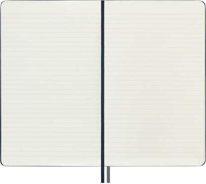 Moleskine Classic Expanded Notebook, Hard Cover, Large (5" x 8.25") Ruled/Lined, Sapphire Blue, 400 Pages