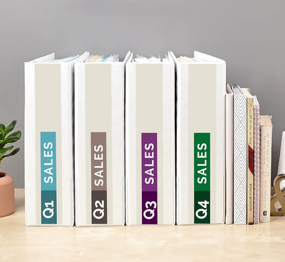 Avery Standard View 3 Ring Binders, 1.5" Round Rings, 275-Sheet Capacity, 2.1 Inch Wide Spine, White Binders, Ideal for Lightweight Organization and Occasional Referencing (4-Pack of 19201)