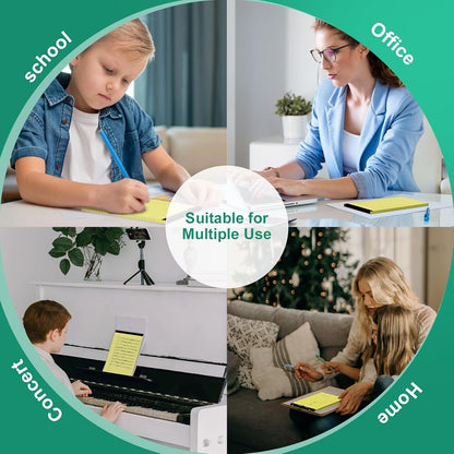 Legal Pads 8.5 x 14 Note Pads, 6 Pack Writing Pads Wide Ruled Notepads, Micro Perforated Notepad, Double-Side Printed Lined Paper Pads 30 Sheets per Notepad, White Legal Pads for Home, Office, School