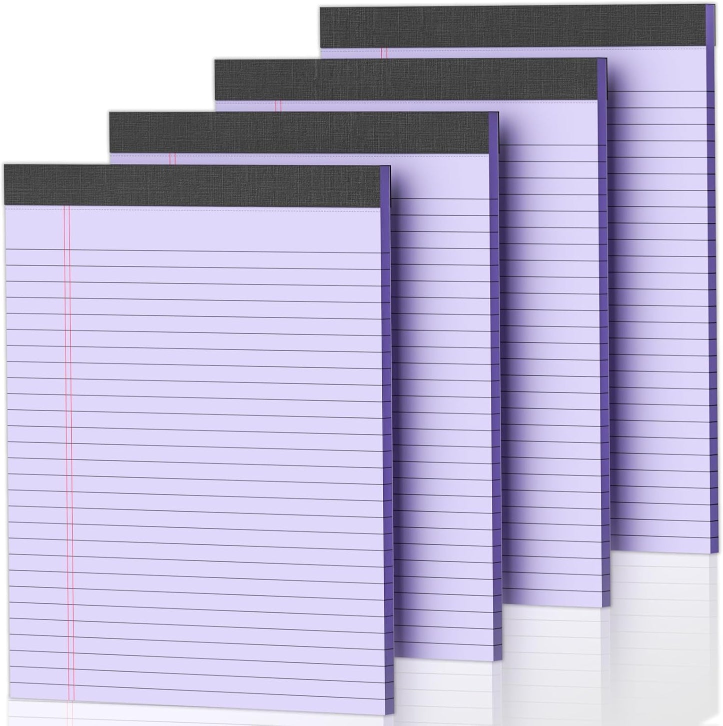 4 Pack Blue Legal Pads 8.5 x 11 Blue Note Pads 8.5 x 11 Notepad 8.5 x 11 Micro Perforated Writing Pads Lined Paper Pads Wide Ruled Pad of Paper 30 Sheets Notebook for Study, To-Do Lists, Office