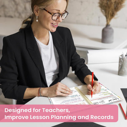 Planner 2026-2027, Academic Year Monthly and Weekly Calendar Planner, Jul 2026 - Jun 2027, Hardcover Teacher Student Planning Agenda book with Tabs, Perfect for School Office Supplies, 6.3" x 8.5" - Wildflowers