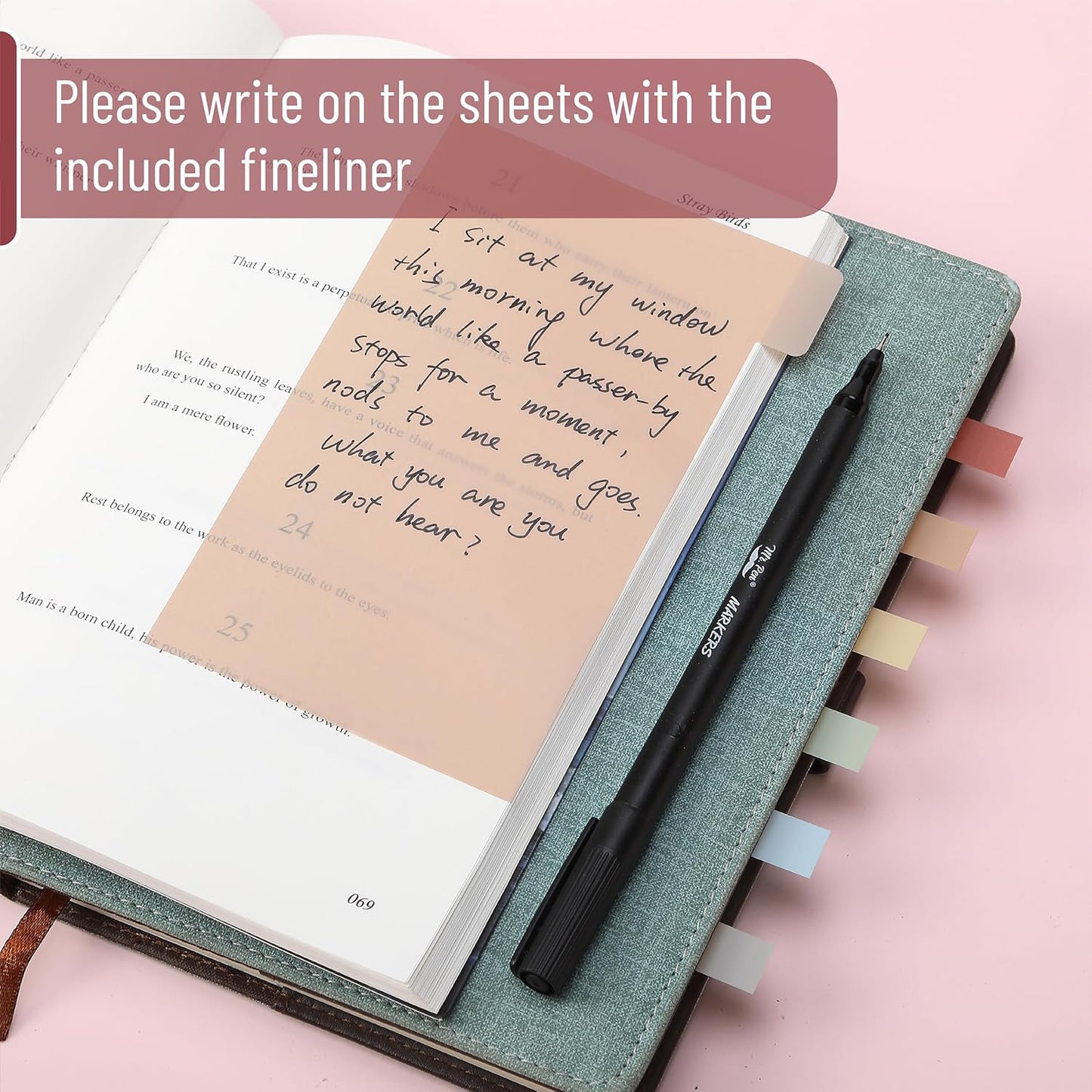 Mr. Pen- Sticky Notes Set, 410 Pack, Ruled, Dotted & Blank Notes with 150 Index Tabs, Divider Sticky Pads for Bible Study, Office, School, Planning, Journaling & Organization