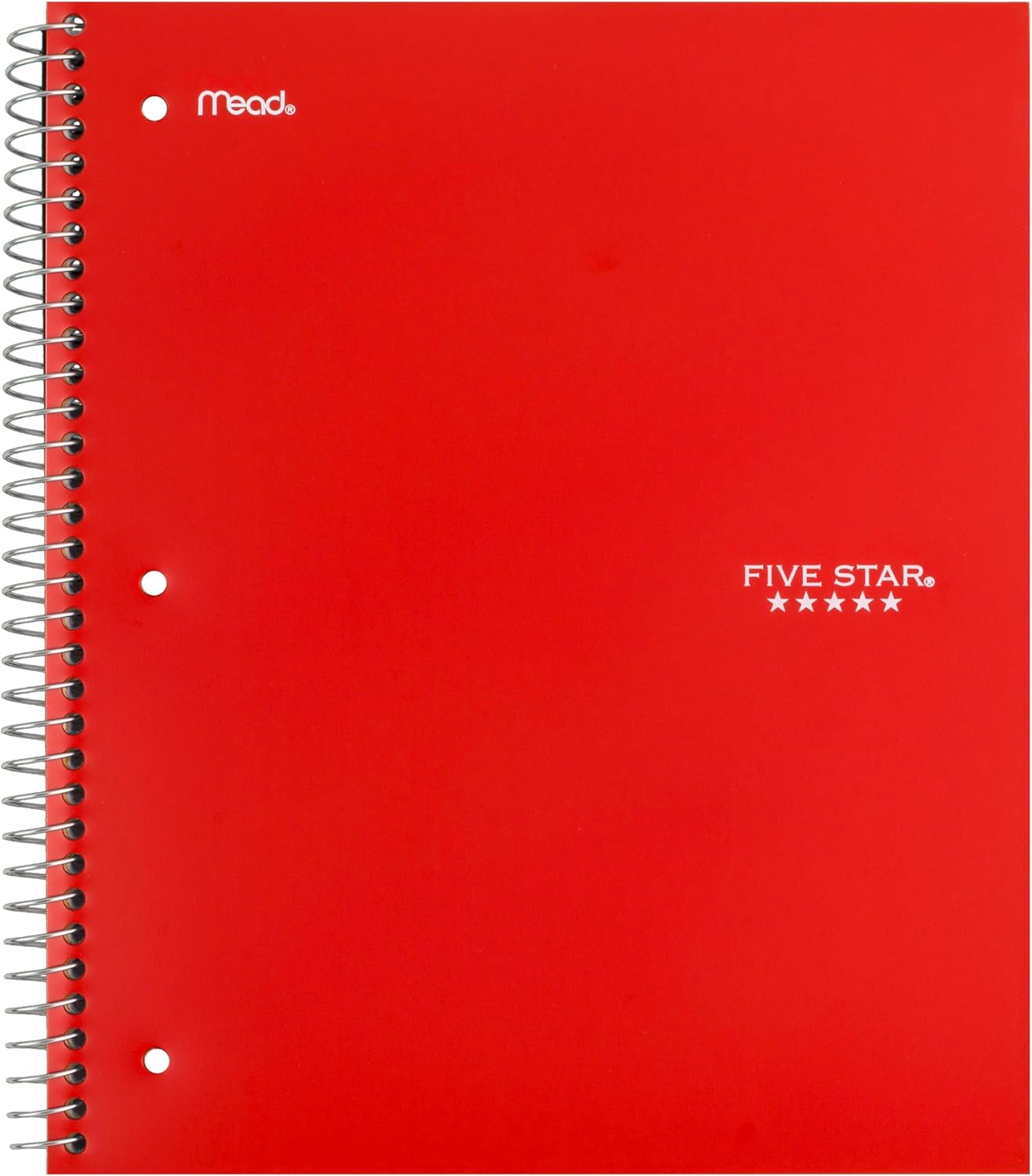 Five Star Spiral Notebook + Study App, 3 Subject, Wide Ruled Paper, 8" x 10-1/2", 150 Sheets, Fights Ink Bleed, Water Resistant Cover, Harvest Yellow (73463)
