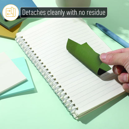 Mr. Pen- Sticky Notes, 3"x3", 12 Pads, 600 Sheets, Natural Vintage, Sticky Notes Bulk, Self-Stick Note Pads, Perfect for Office, School, Home, Study & Organization